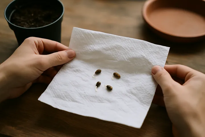 Sicheres Keimen: Die Papierhandtuch-Methode Schritt für Schritt